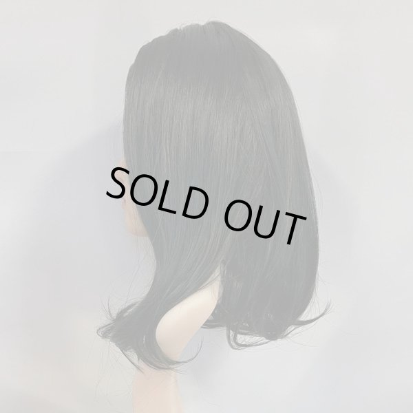 画像2: Ｉ型レースリアルスキンセンターパートミディ【Dark green black】 (2)