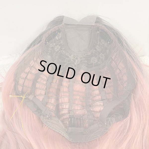 画像6: Ｉ型レースリアルスキンセンターパートミディ【根元黒染め×Ash pink】 (6)