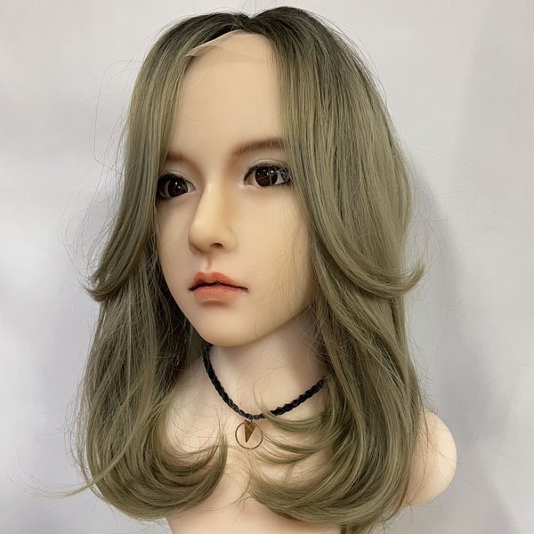 画像5: Ｉ型レースリアルスキンセンターパートミディ【根元黒染め×Ash gold】 (5)