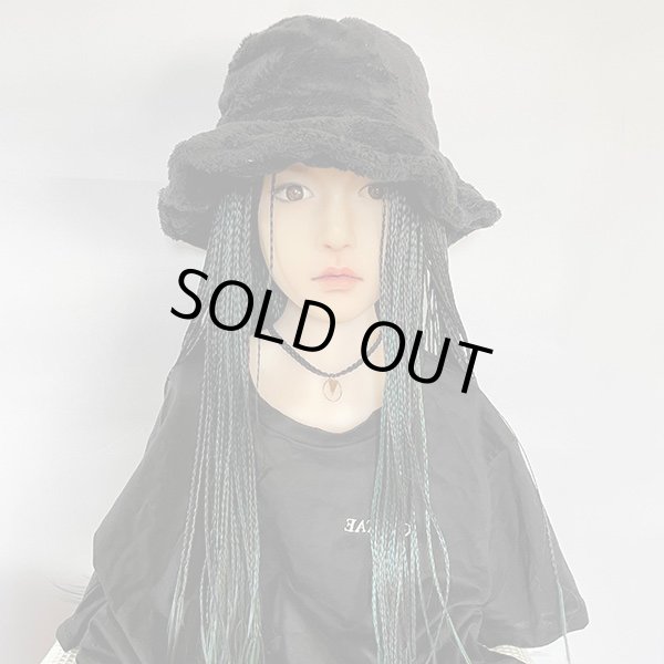 画像7: センターパートブレイズロング【black × blue × viridian green】 (7)